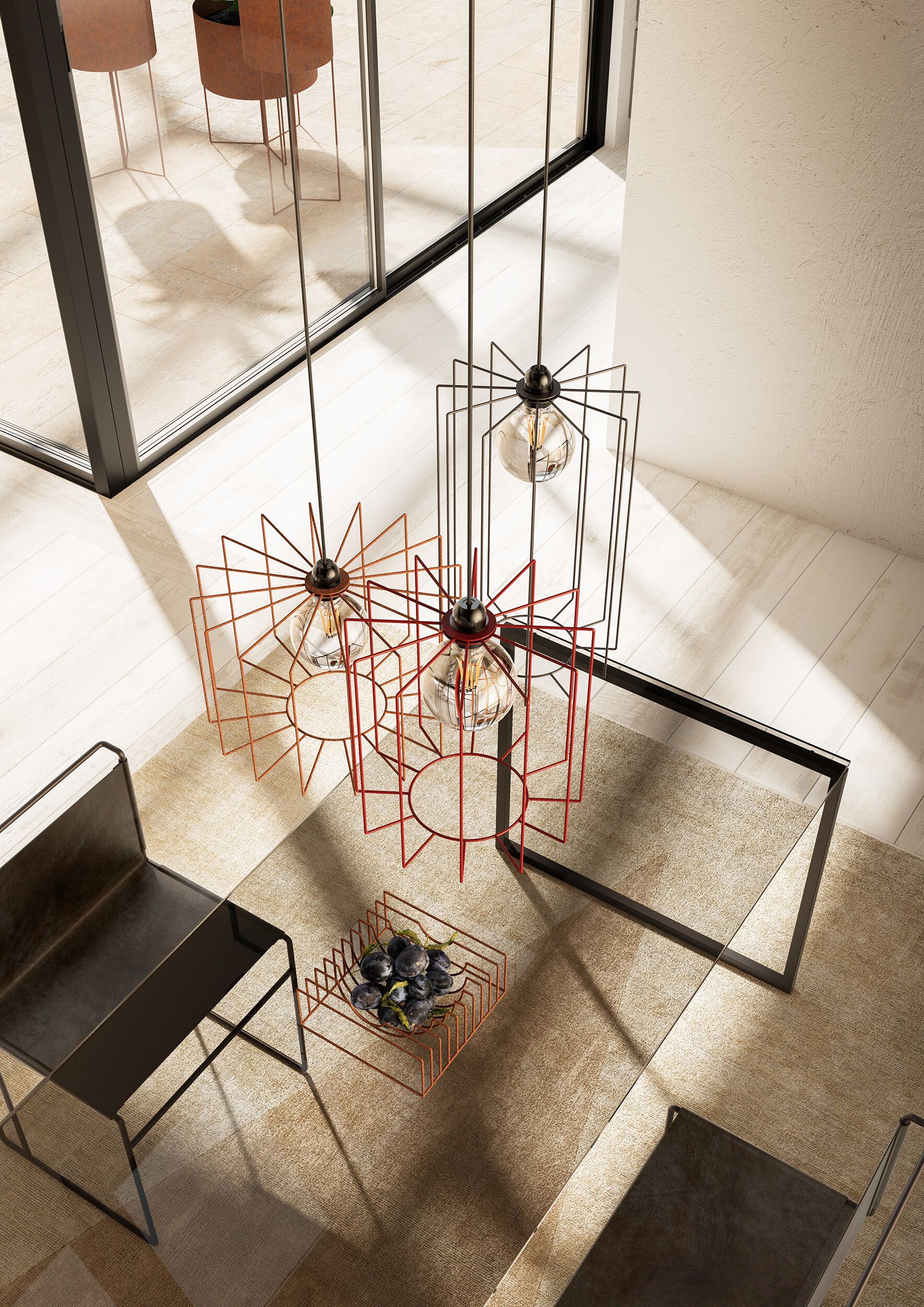 Подвесной светильник с железным стержнем Pipedesign Сплит ARCH-00043935 - Вид №2