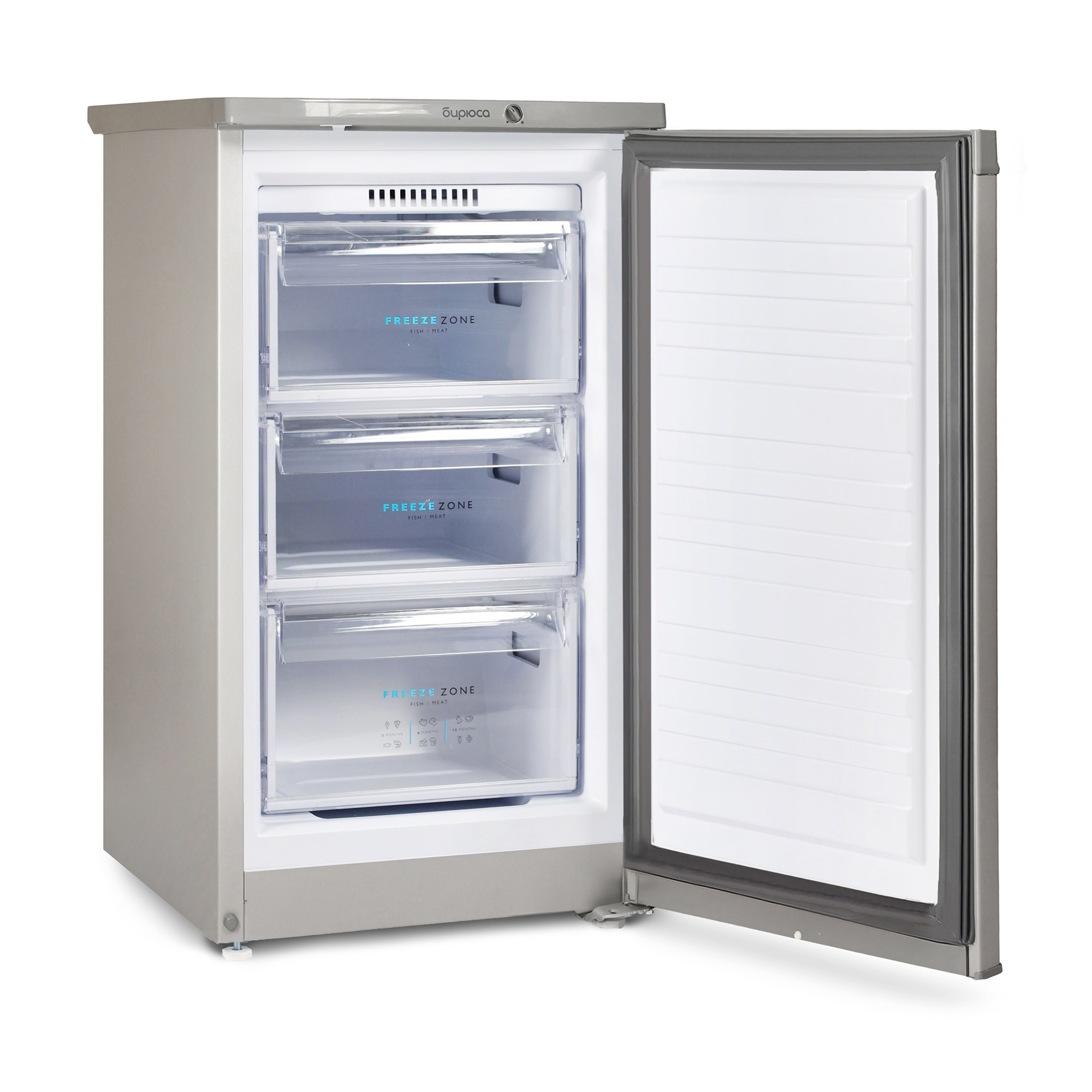 9283687 Морозильный шкаф  БИРЮСА M412 серебристый STDN-0068132 - Вид №2