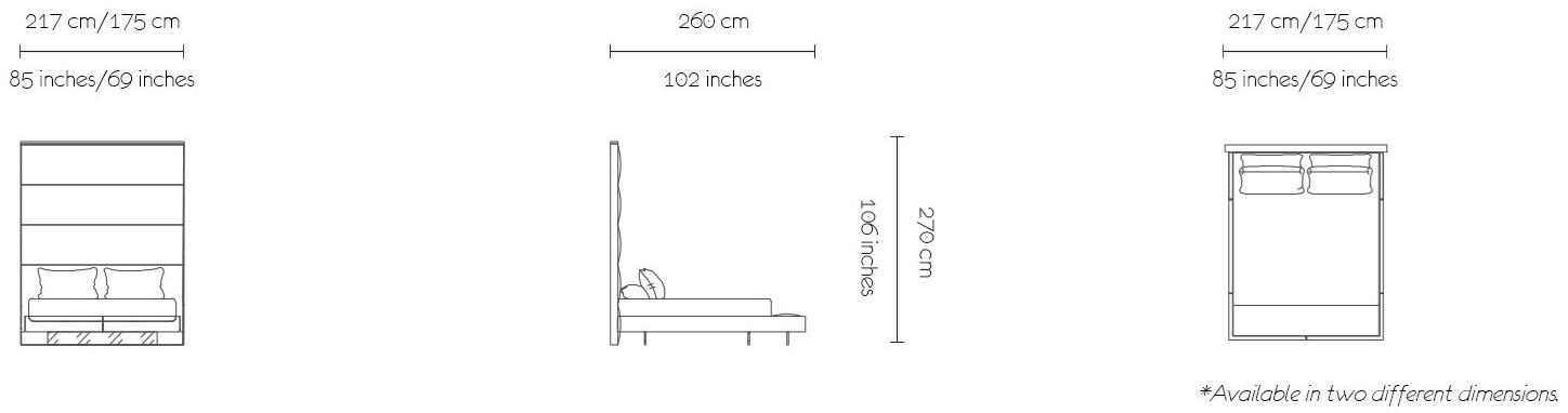 MORADA Кровать king size из нубука с высоким изголовьем Heaven Gran heaven bedos - Вид №2