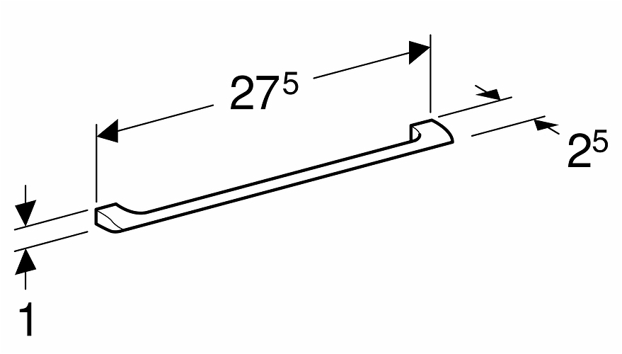 9717709001 IDO Glow möbelhandtag, c/c 256 mm - Вид №4