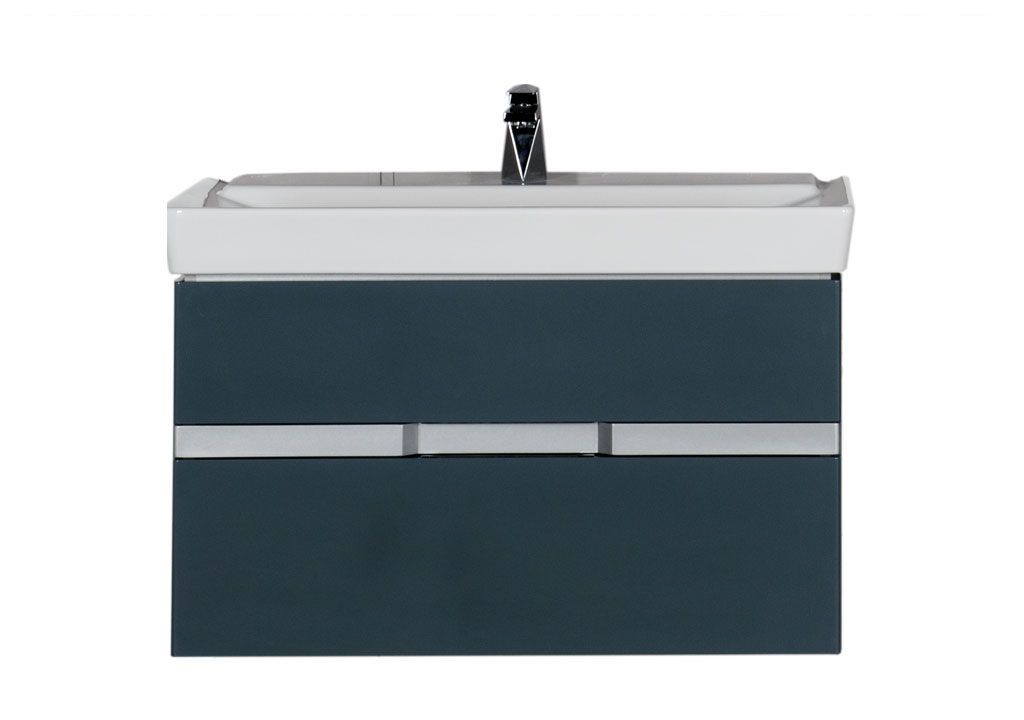 Тумба с раковиной Aquanet Виго 100 сине-серый 0018336100168784 - Вид №2