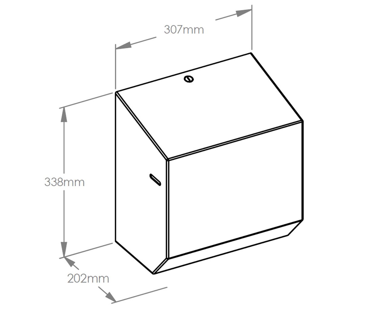 CSM372 STELLA Anti-FingerPrint AUTOMATIC MAXI механический диспенсер для бумажных полотенец в рулонах, матовая сталь с покрытием AFP Merida  - Вид №2
