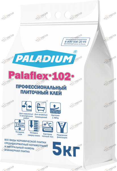 PL-102/5 Плиточный клей PalafleХ-102, 5 кг Paladium 
