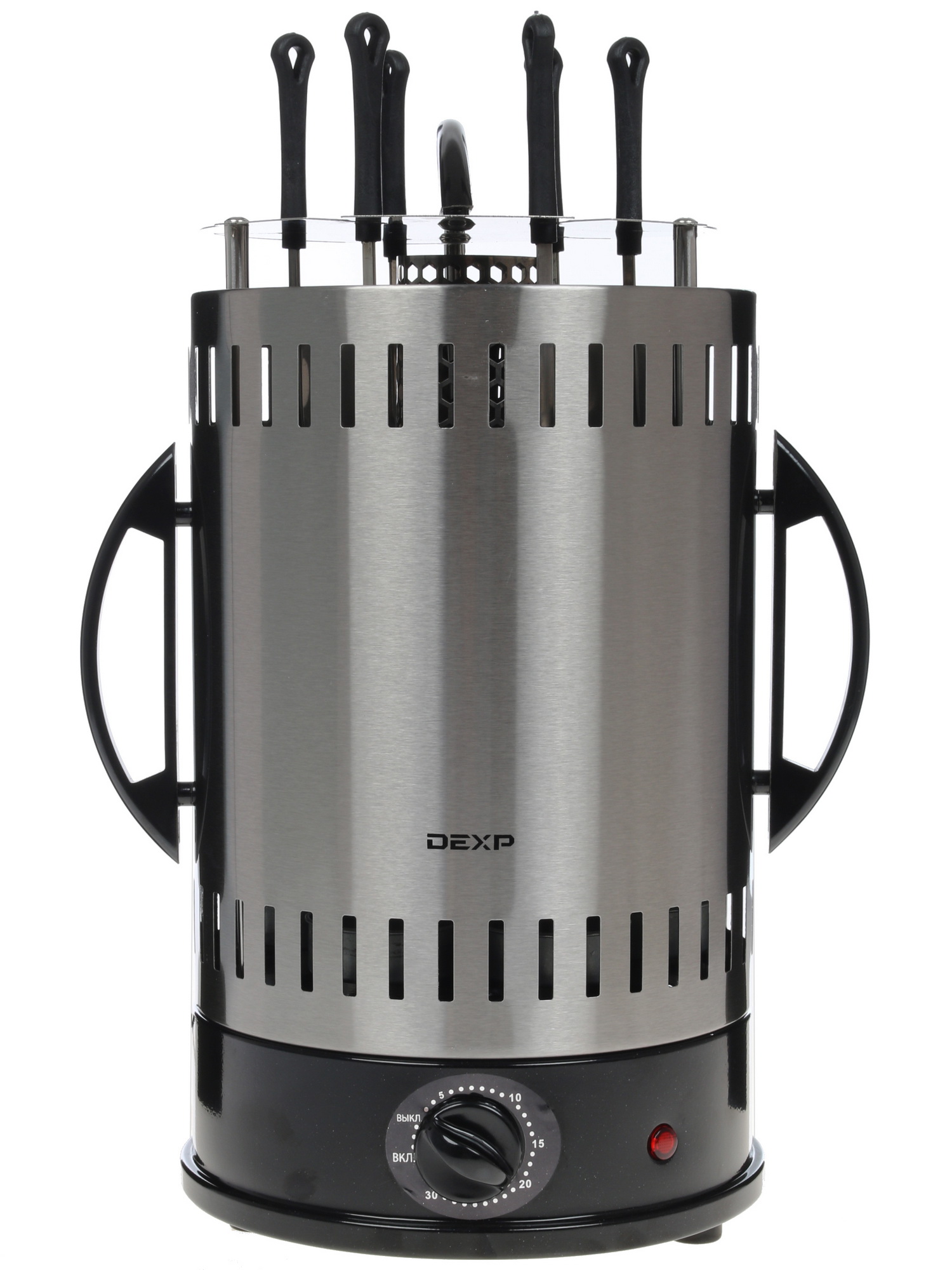 1158155 Электрошашлычница DEXP KBM-1000 серебристый STDN-0122738