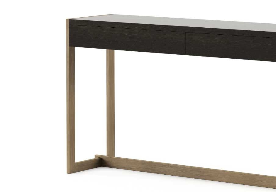 Консоль из нержавеющей стали и дерева Stylish Club ARCH-00127506 - Вид №2