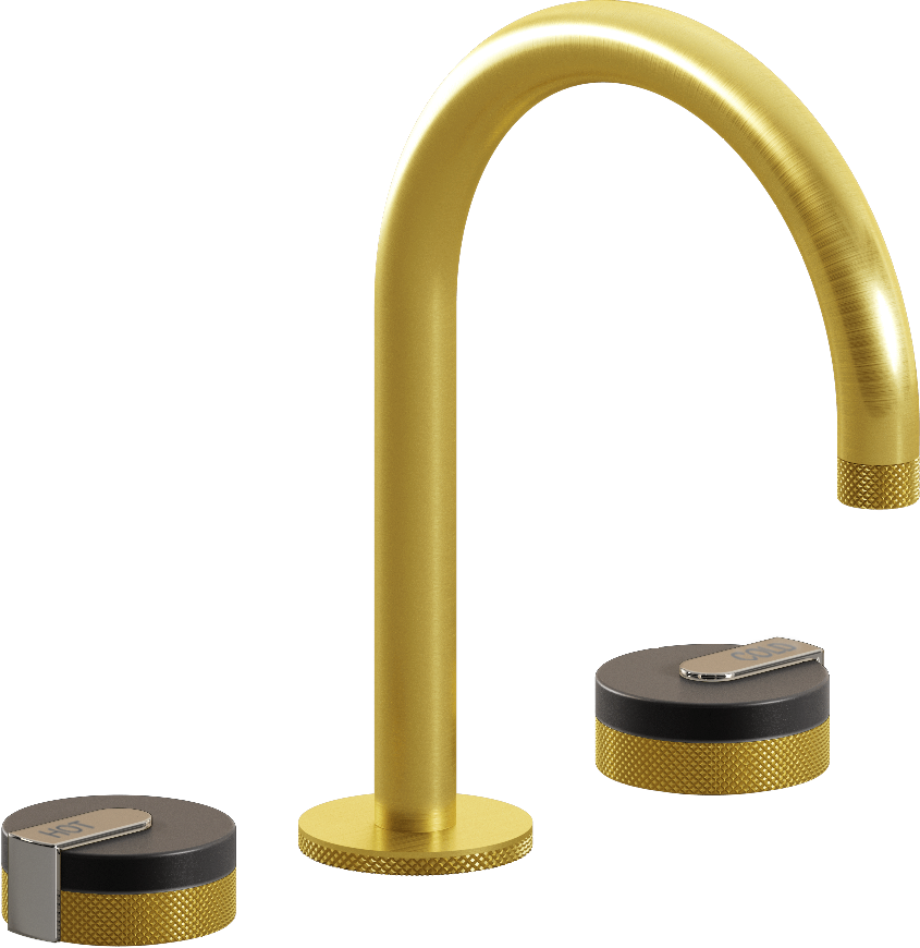 E-11512-R1GM-L1PN-BB Смеситель для умывальника на 3 отвертия GRAFF MOD+