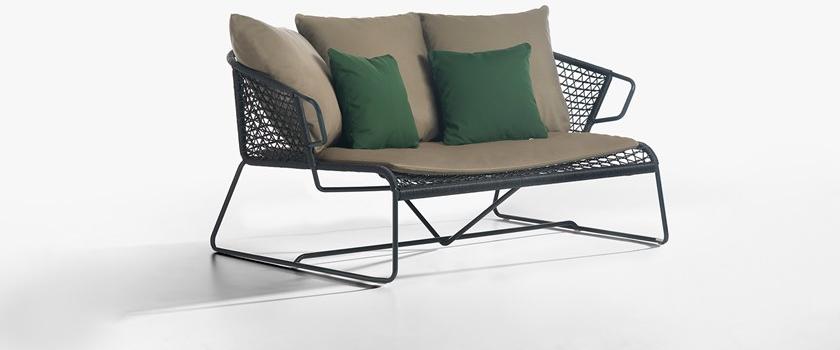 Potocco Веревочный садовый диван Vela 698/d - Вид №2