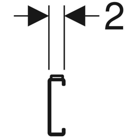 554.980.00.1 Комплект траверс и анкеров для крепления к стене Geberit Geberit  - Вид №3