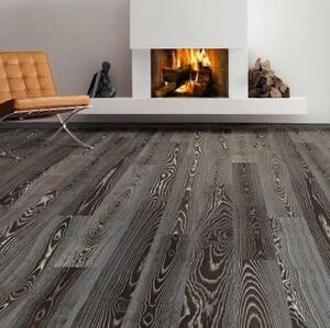 Паркетная доска Haro 4000 Series Top connect Фэнси (термо) 530945 Термоясень Натур с брашью (Текстурированная) 2200х173 мм.