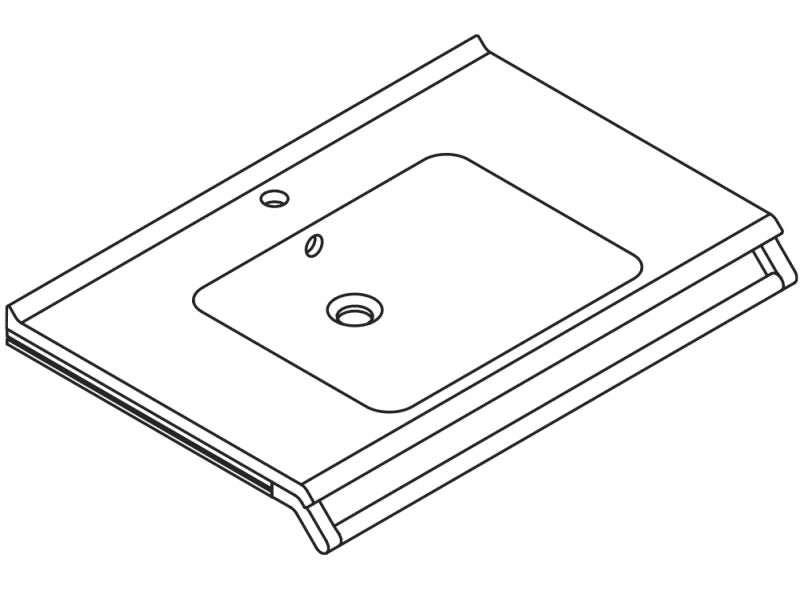 950.19.086 Комплект умывальника и поручня HEWI Waschtische  - Вид №2