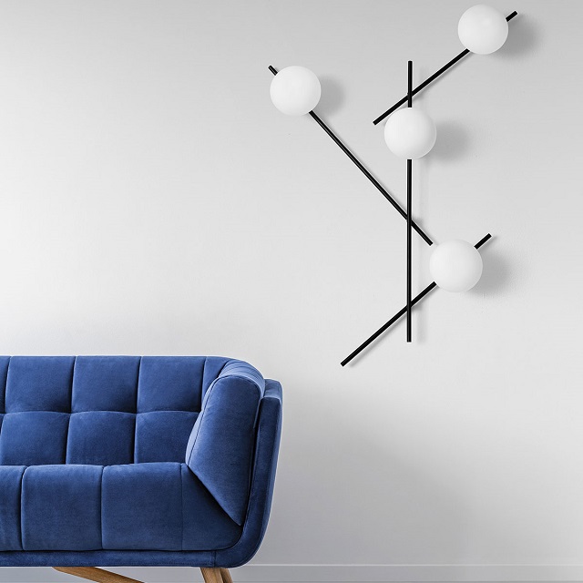 Miloox 1744.177 Настенный светильник с черным каркасом MIKADO. - Вид №3