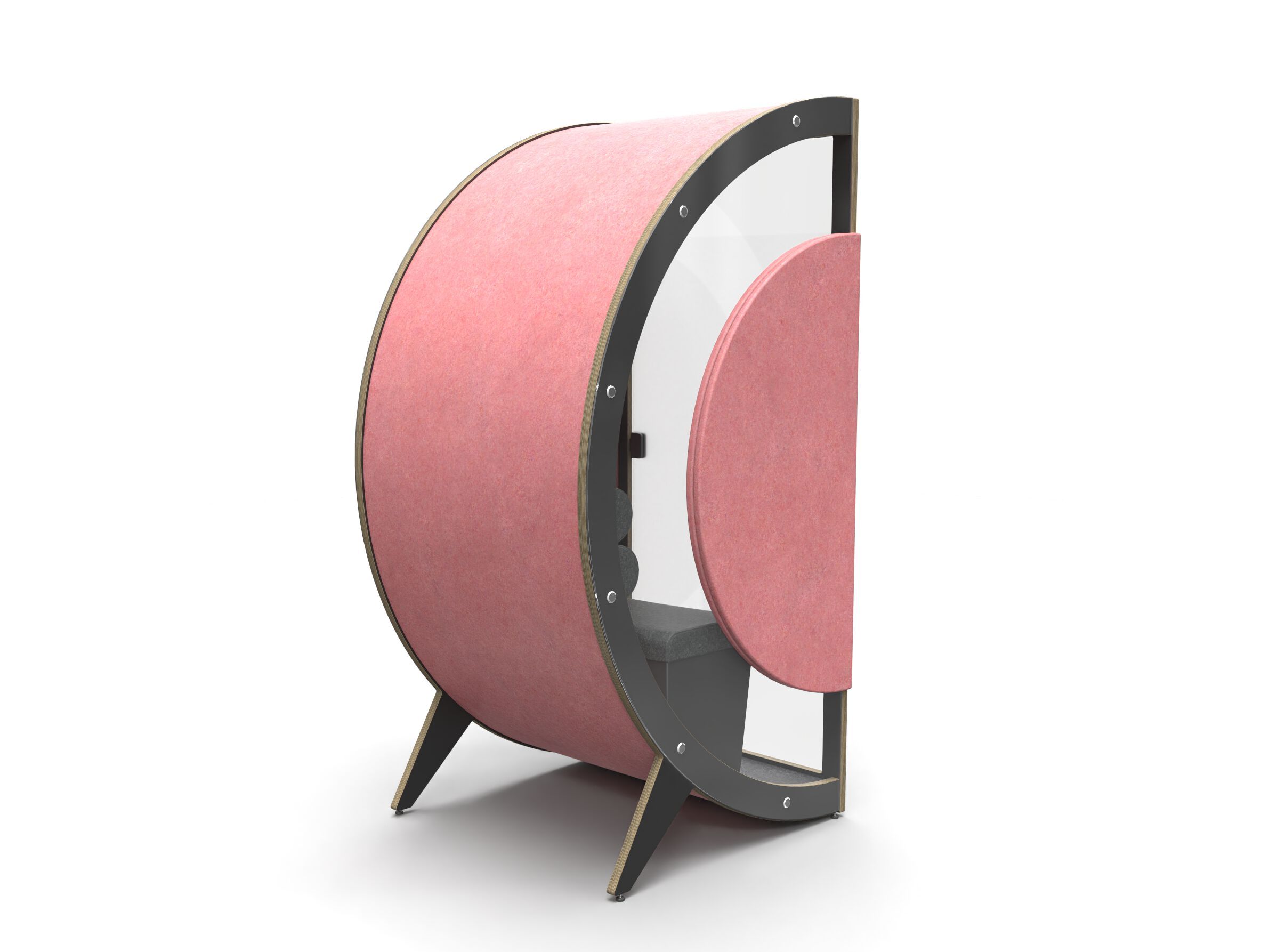 Акустическая офисная кабина с сиденьем BlockO.design BlockO ONE ARCH-00148086