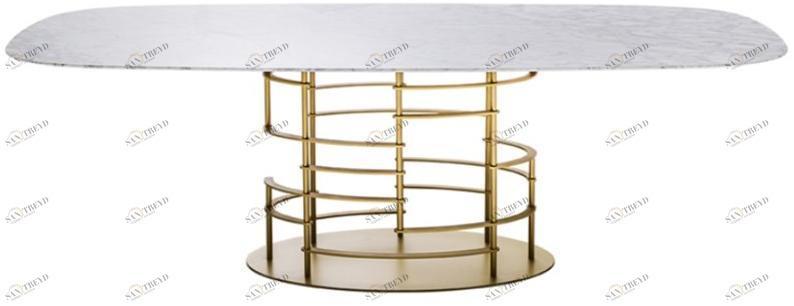 HC28 Cosmo Прямоугольный обеденный стол из мрамора  11c013 