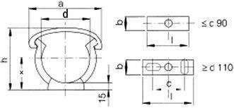SANIT 121464060160 ПП-трубка зажим с зажимом типа GOEMA  - Вид №2