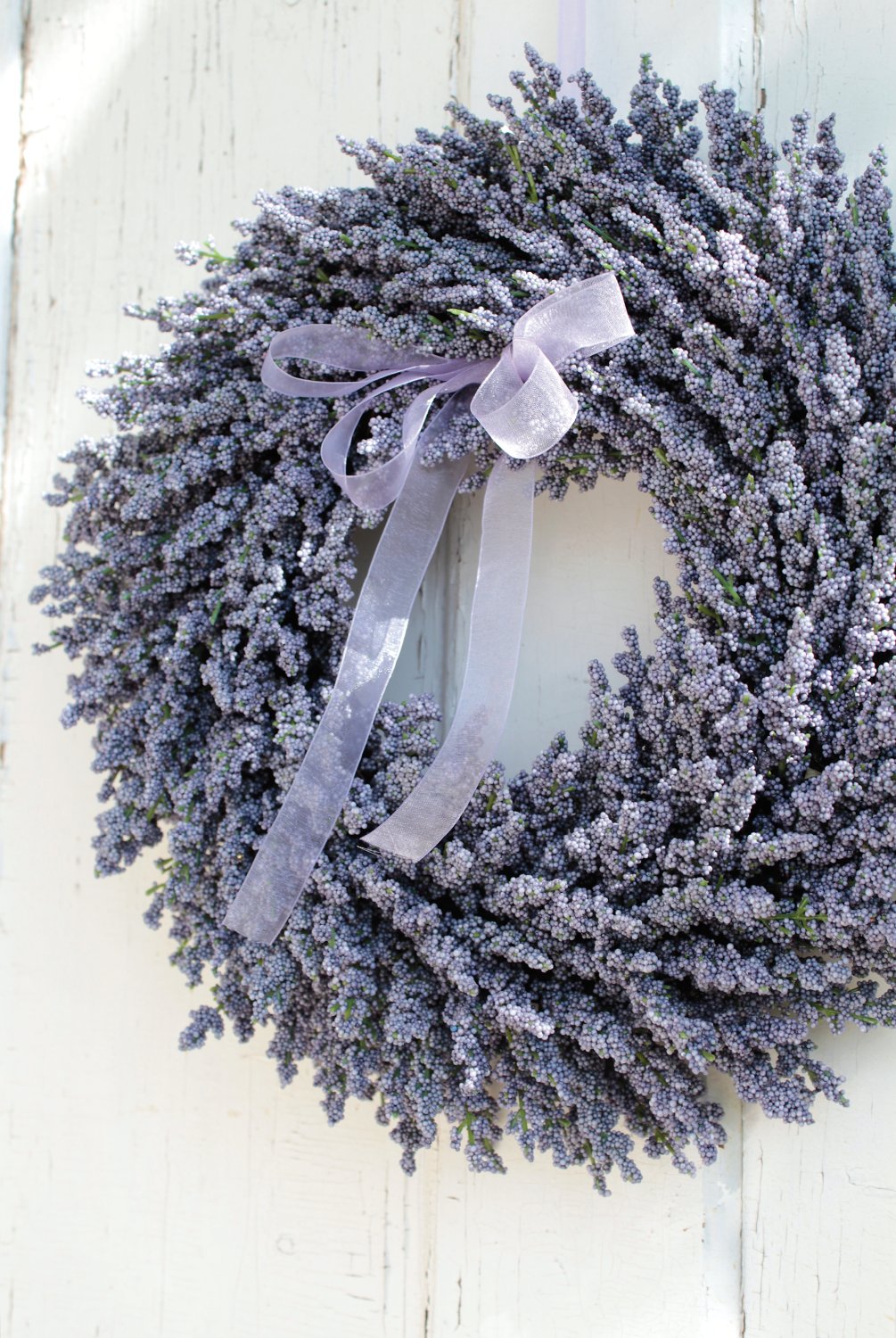 2958 220 a3 Шелковый венок из лаванды, Ø 40 см, светло-фиолетовый H-andreas  - Вид №2