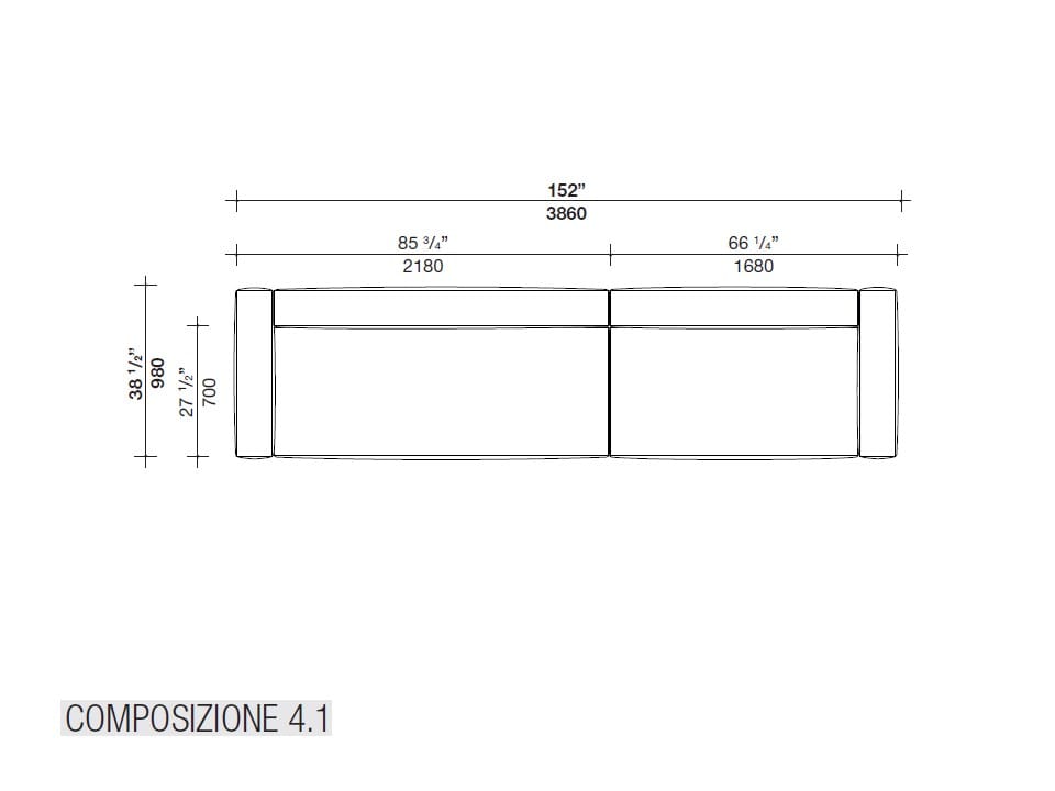 Секционный диван из ткани Lema SNAP ARCH-00147146 - Вид №9