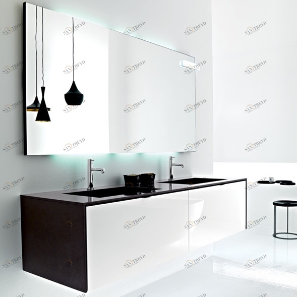 Комбинация ванной комнаты PV25 в отделке F03 Quarzo Noce / L41 Bianco  MILLDUE PIVOT PIVOT25