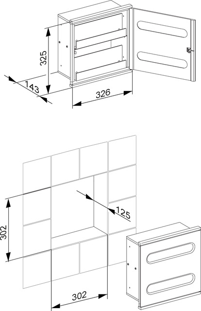 44985011702 Модуль для умывальника 2 KEUCO Plan Integral - Вид №2