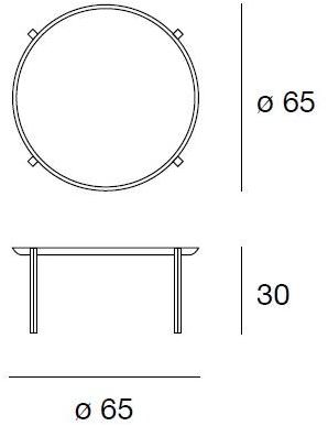 Pacini & Cappellini Круглый журнальный столик с подносом  5388  - Вид №2