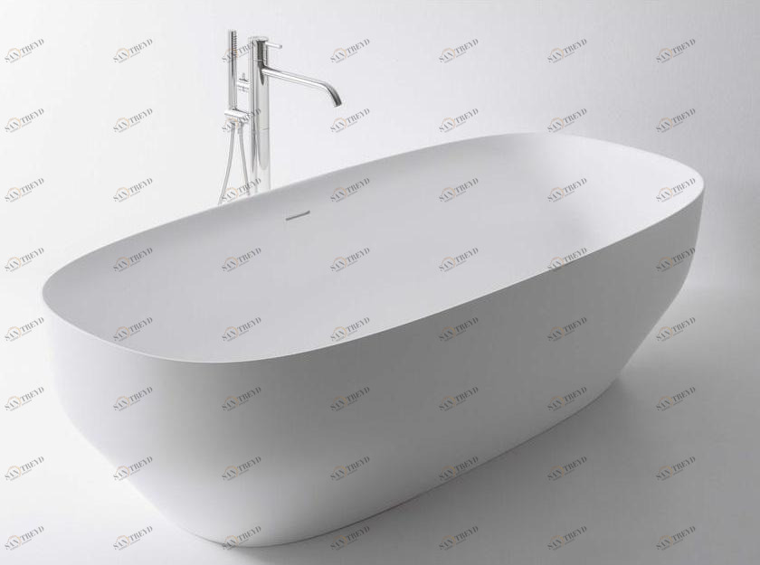 Antonio Lupi Design Отдельностоящая овальная ванна из керамики ceramilux® Ago Antoniolupi sun-id-1510248