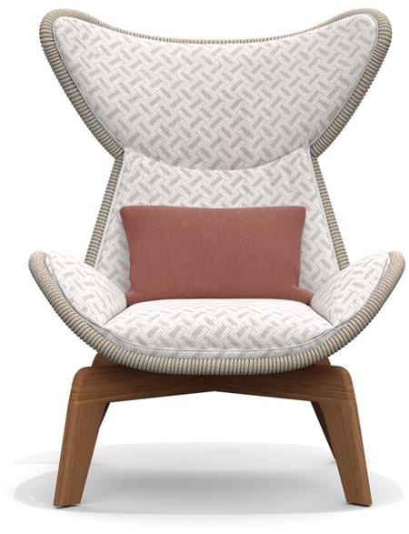 Atmosphera Садовое кресло с крыльями из веревки и ткани Harp Hp.lc - Вид №1