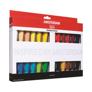 17820424 Краска акриловая Amsterdam в наборе 24 цв. 20 мл Стандарт Royal Talens