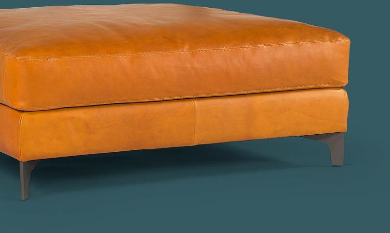 Borzalino Пуф из мягкой кожи Ben sun-id-1489050 - Вид №1