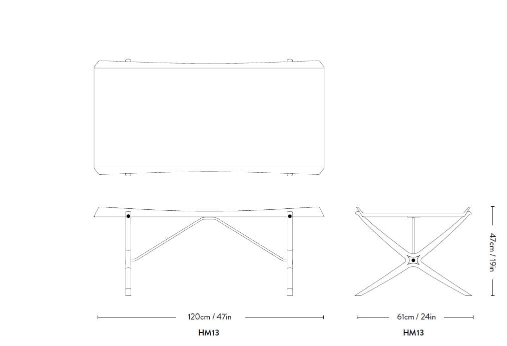 Деревянный журнальный столик &Tradition X HM13 ARCH-00104408 - Вид №4