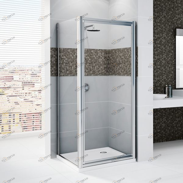Novellini. Душевой уголок 90x90 см G+F с серебристым профилем STAR NSTARG84L1BNSTARF84L1B