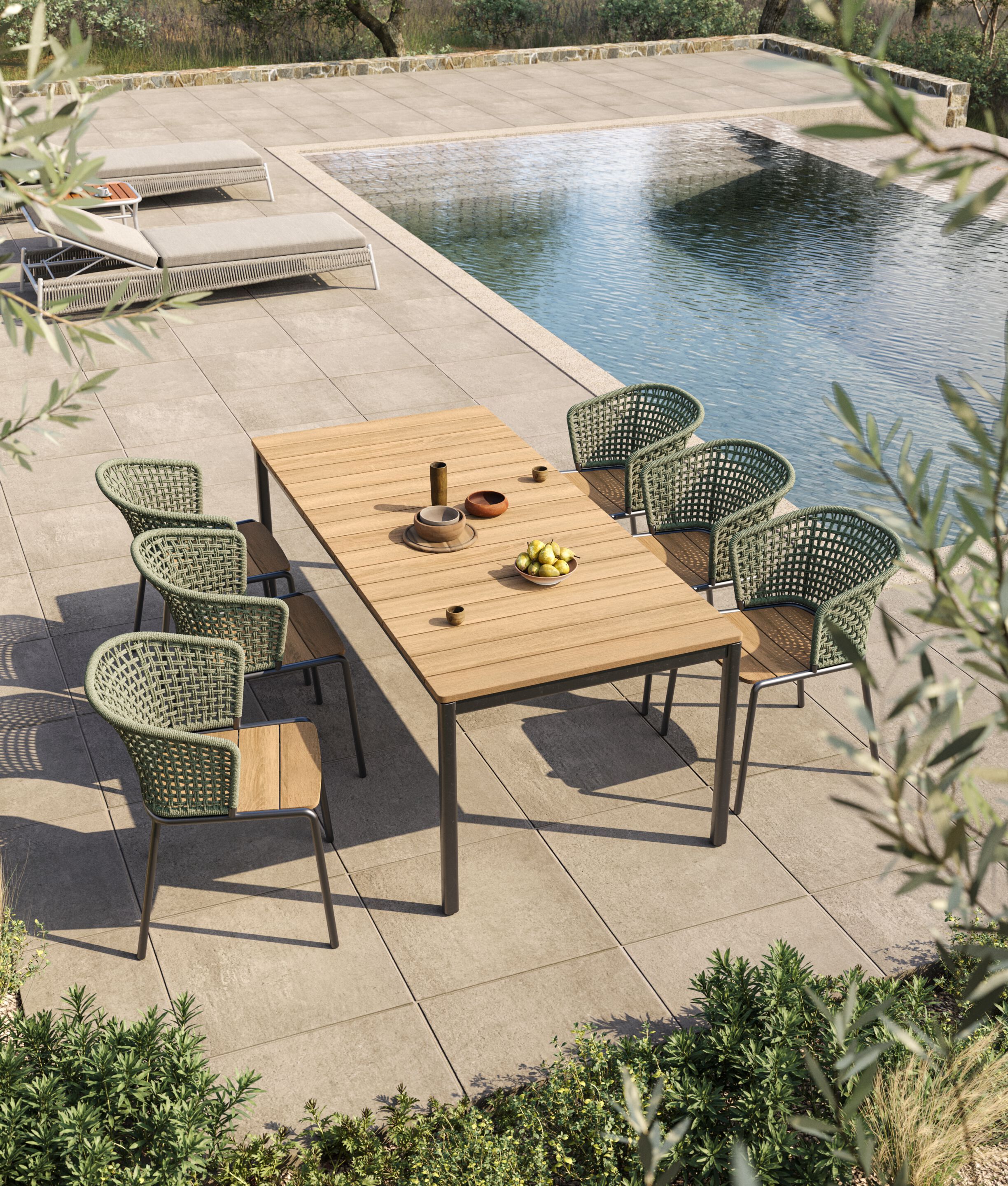 Садовый диван из тикового дерева VINEKO Abrazo ARCH-00153299 - Вид №5