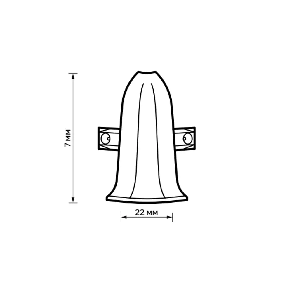 83411611 Угол для плинтуса наружный Artens Дуб Монгольский 70 мм 2 шт. STLM-0888996  - Вид №4