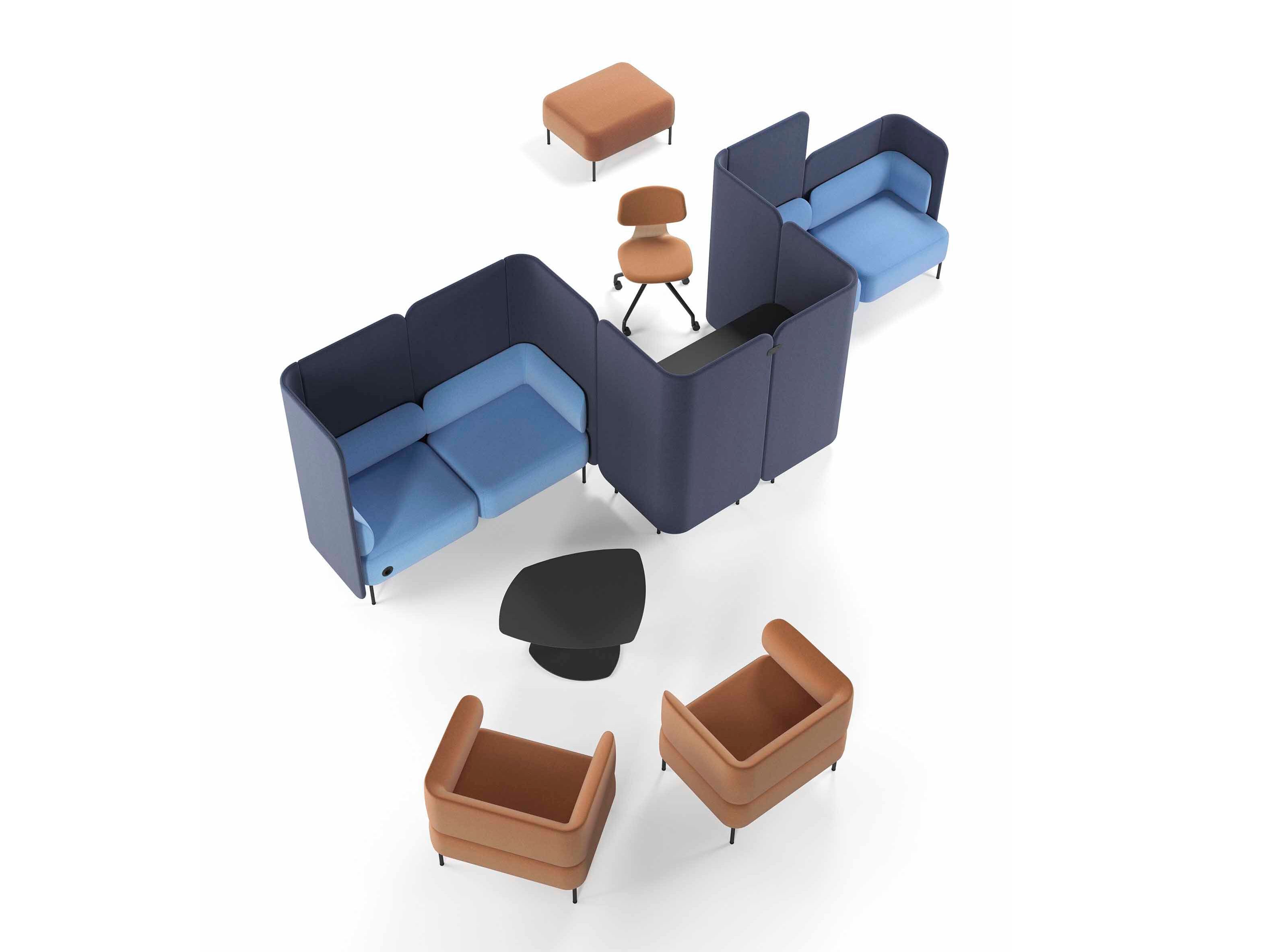 Секционный стол с разделительными панелями SITLOSOPHY® Berirama ARCH-00041933 - Вид №1