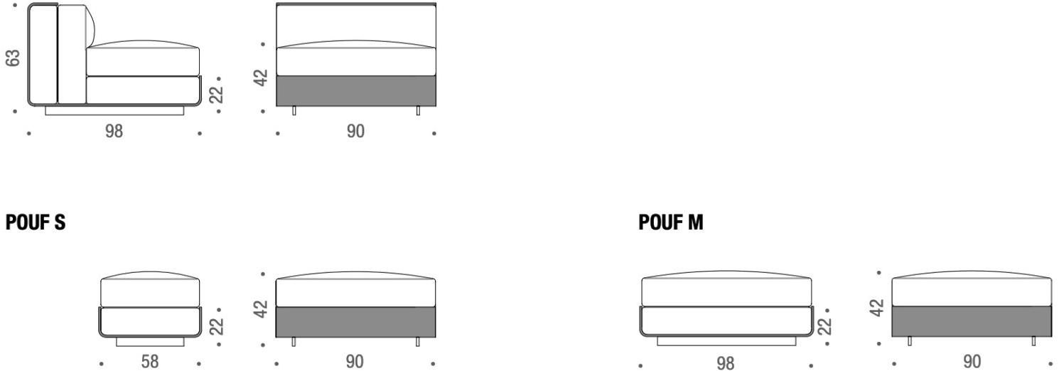 ACERBIS Модульный диван в бархате Life sun-id-1449057 - Вид №5