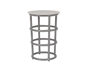 Высокий круглый журнальный столик в HPL