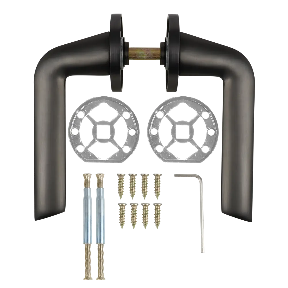 Дверные ручки Edson графит для межкомнатных дверей 85169332 STLM-0059366 - Вид №1