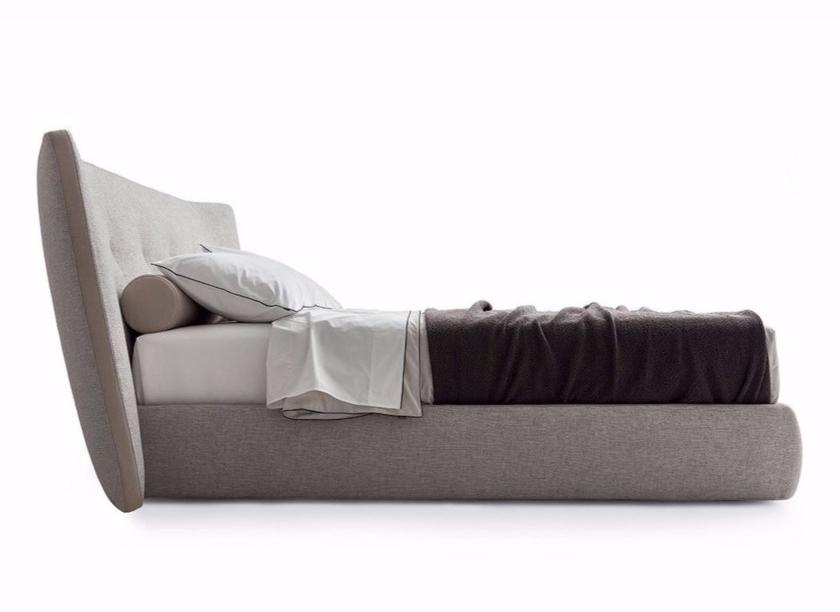 Poliform Двуспальная кровать с обивкой и изголовьем капитоне sun-id-1441666 - Вид №2