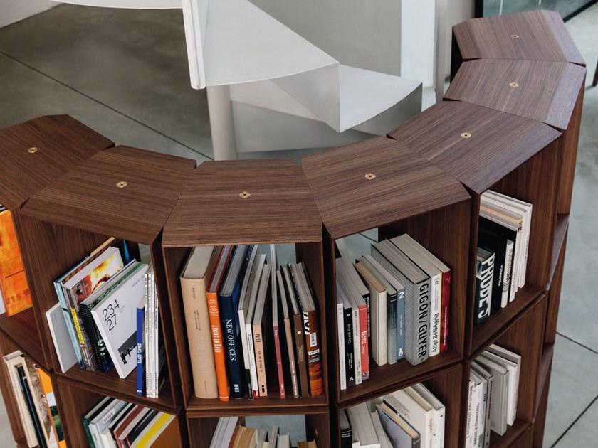 Porada Модульный открытый книжный шкаф из ореха Iron sun-id-1382305 - Вид №4