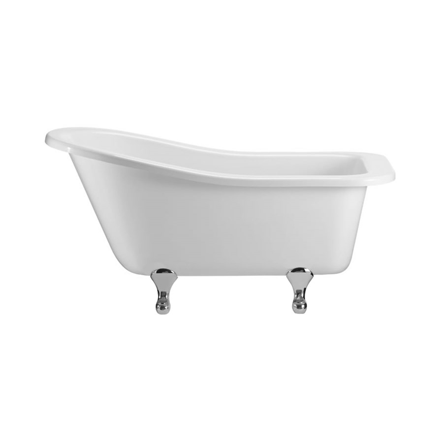 Burlington Бакингемские тапочки для ванн со стандартными ножками с ножками Period в Chrome E6 E9 CHR 