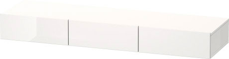 DS827201818 Полочка с ящиком DuraStyle #DS8272 1500 x 440 мм Белый матовый, декор Duravit - Вид №2