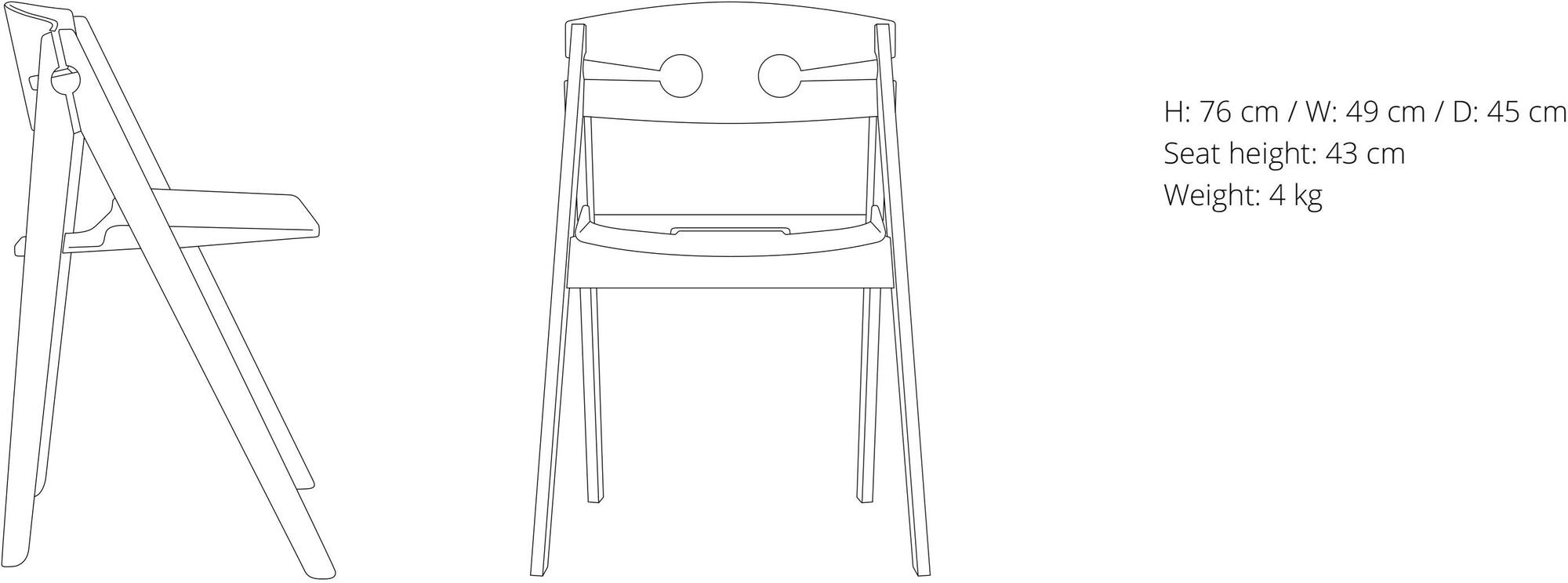 We Do Wood Бамбуковый стул No. 1 2020301  - Вид №23