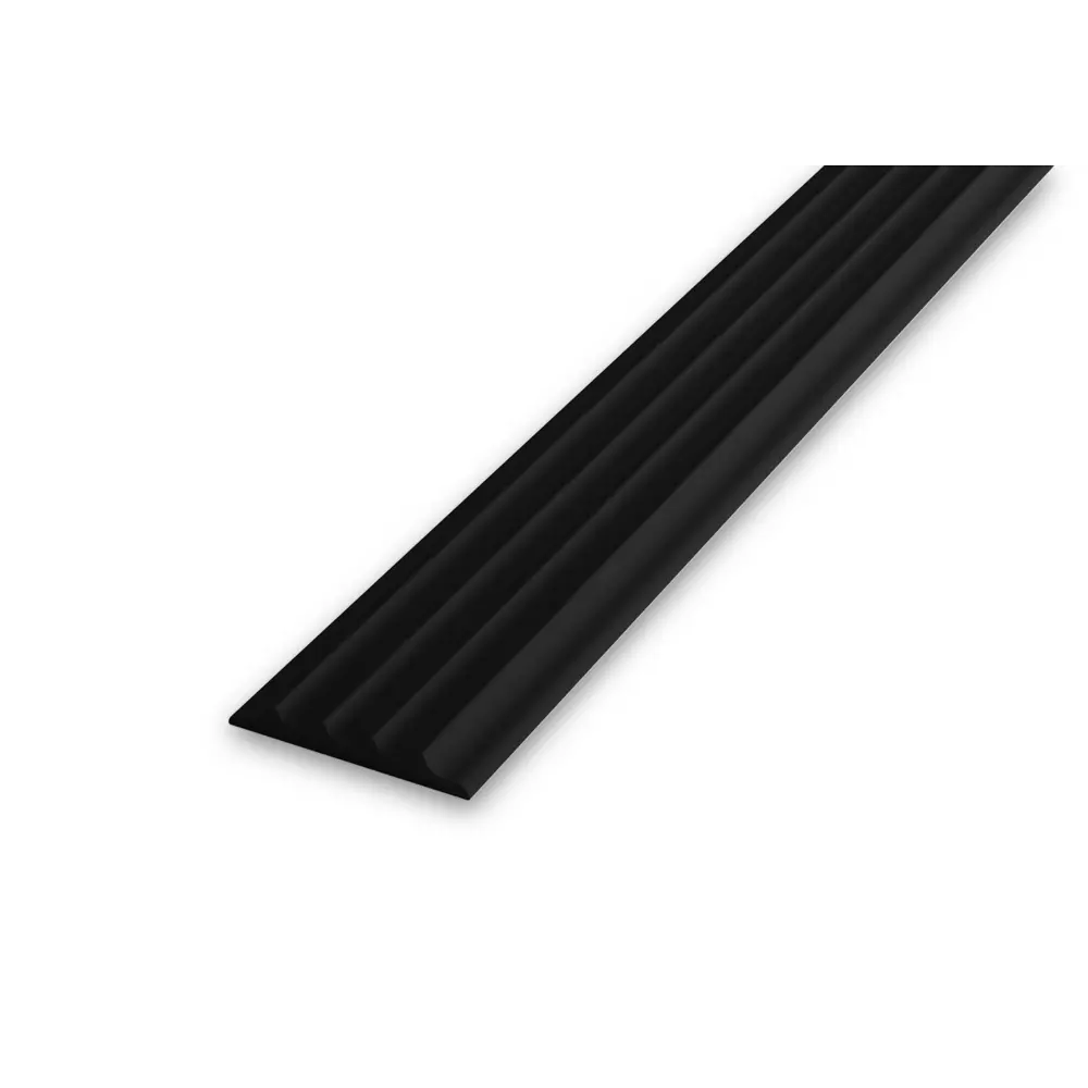 Профиль противоскользящий для ступеней Alprofi ВПУ 71.2700.470 19.5 см ПВХ цвет черный STLM-2012181