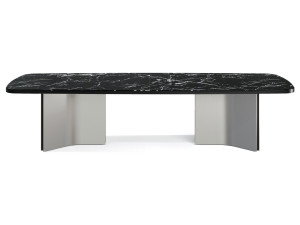 Мраморный прямоугольный обеденный стол
