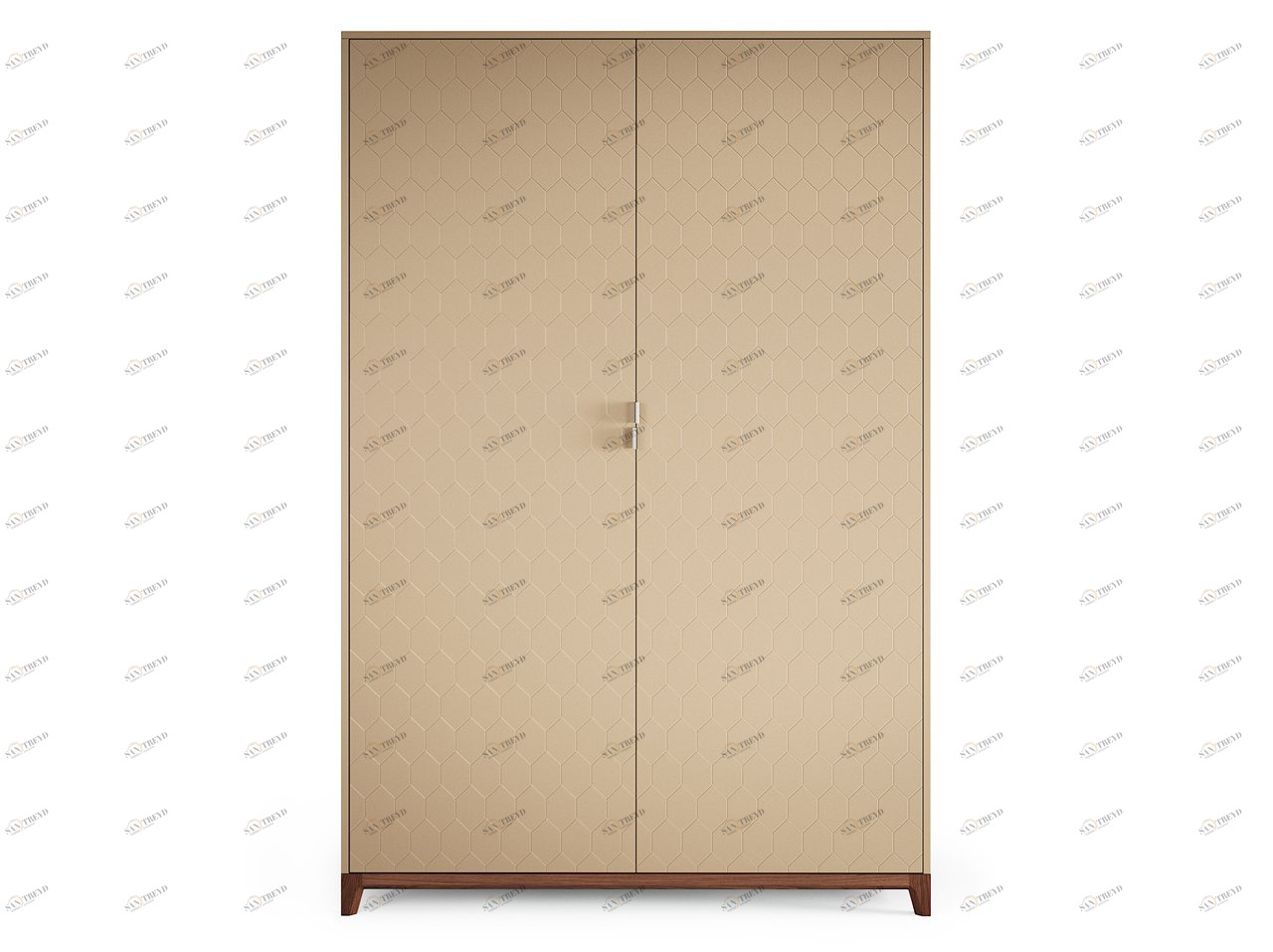 Шкаф распашной двухдверный молочный Case THE IDEA  210352 Дуб сонома;бежевый 