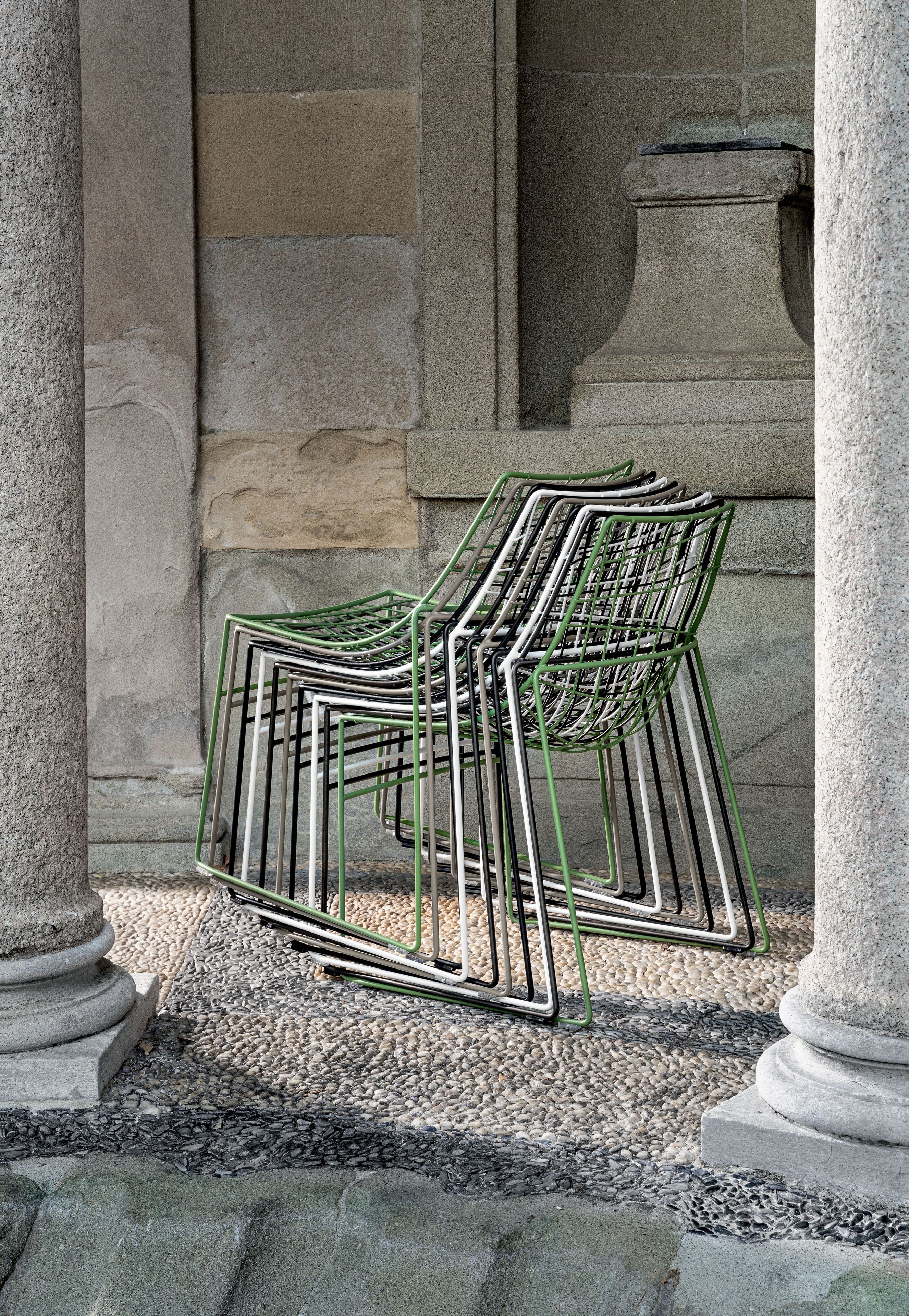 Штабелируемый металлический стул Sovet Italia KEYAH ARCH-00076046 - Вид №18