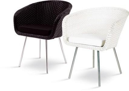 FueraDentro Садовый стул из синтетического волокна с подлокотниками Shell Screp - Вид №5