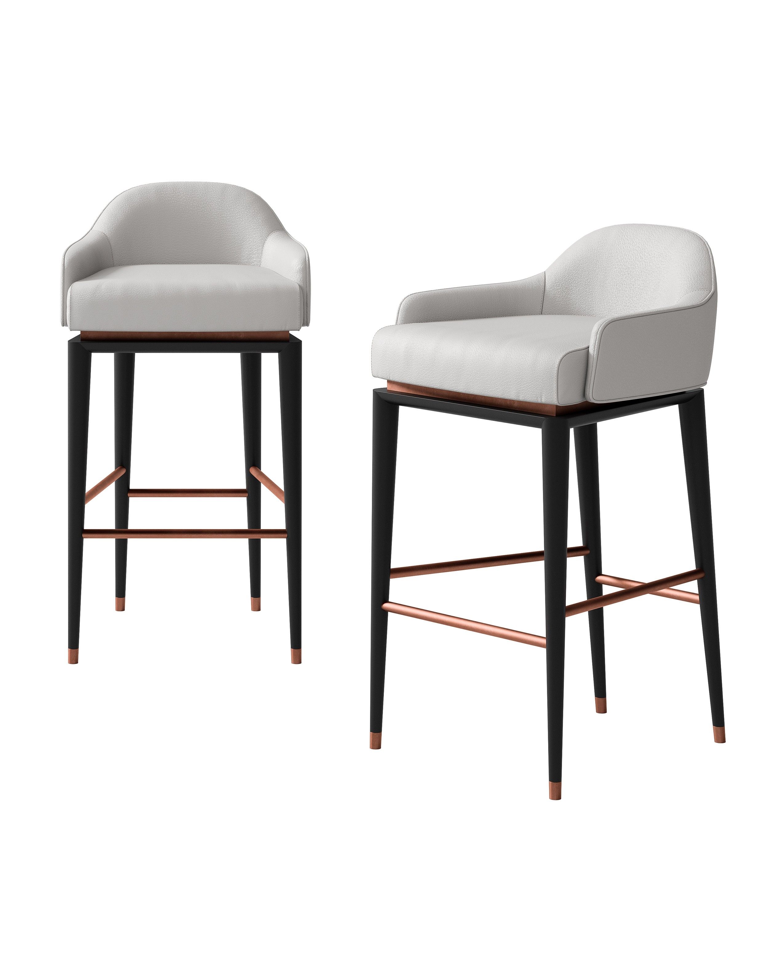 Высокий стул из кожи и металла CPRN HOMOOD Шестое чувство ARCH-00106300 - Вид №1