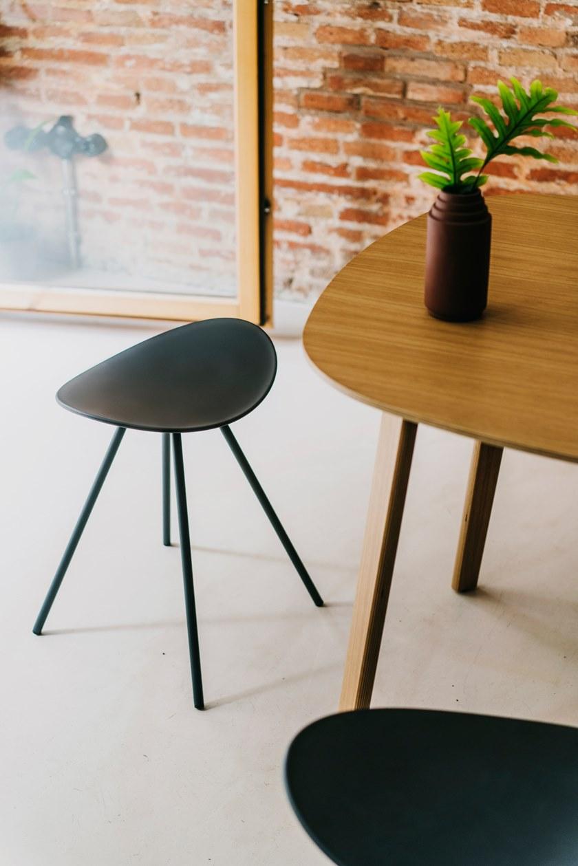 ENEA Низкий стул из стали и сиденье из полипропилена Coma sun-id-1450147 - Вид №5