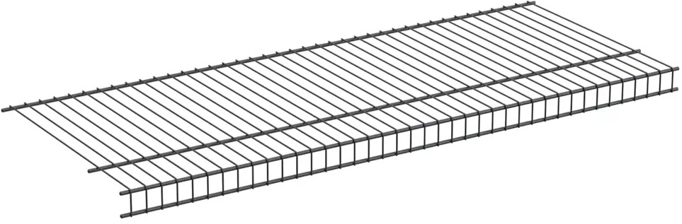 91619851 Полка для металлического стеллажа Лофт-Комплект 100x4.50x40.30 см сталь цвет черный STLM-1096285