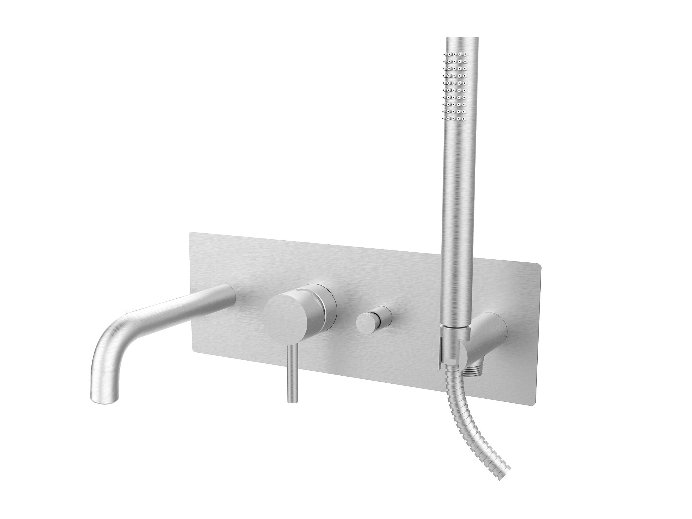 Настенный смеситель для ванны с 4 отверстиями и ручным душем RUBINETTERIA PAFFONI Light ARCH-00042184