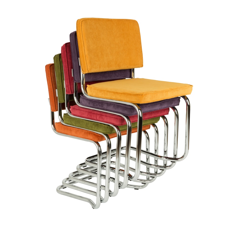 Стул Ridge Kink Rib красный Zuiver 1100056 - Вид №8